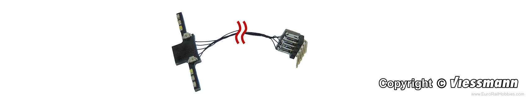 Viessmann 8415 Bumper with LED lighting for long trailers an