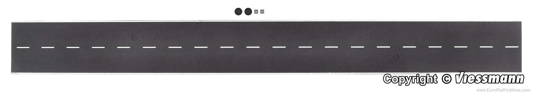 Vollmer 48290 Street plate asphalt of of Stone Art with gro