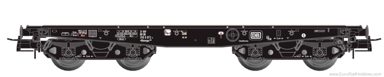Artitec 20.284.23 SSy55 DB Rlmmps650 094-9, 4 Axle Flat Car