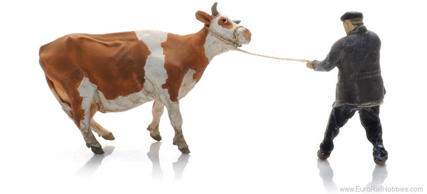 Artitec 5870031 Farmer with obstinate cow (1x)