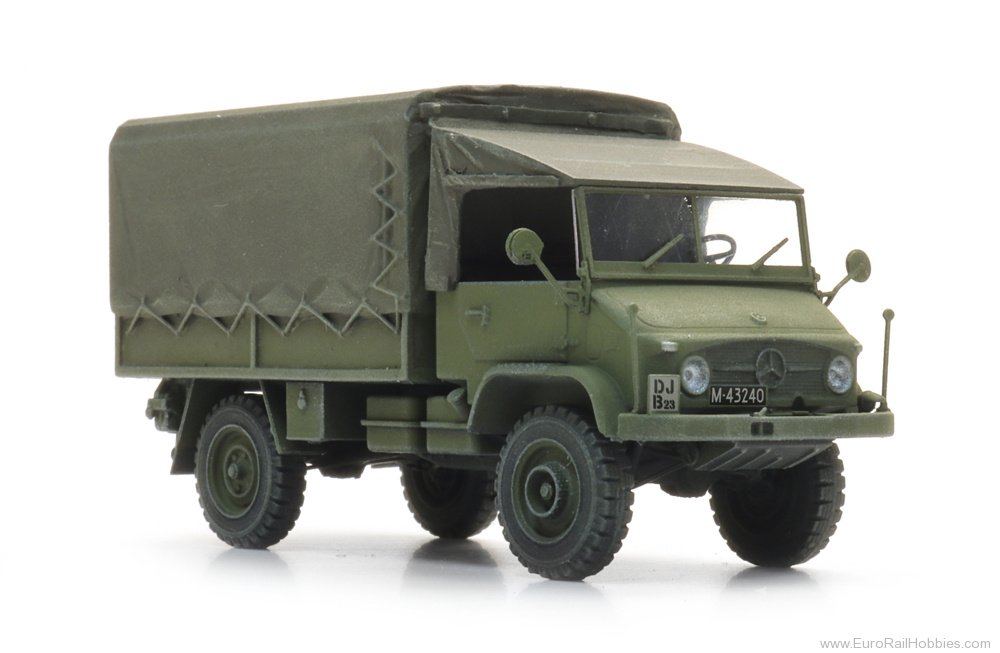Artitec 6870782 CH Unimog 404s Pritsche Plane