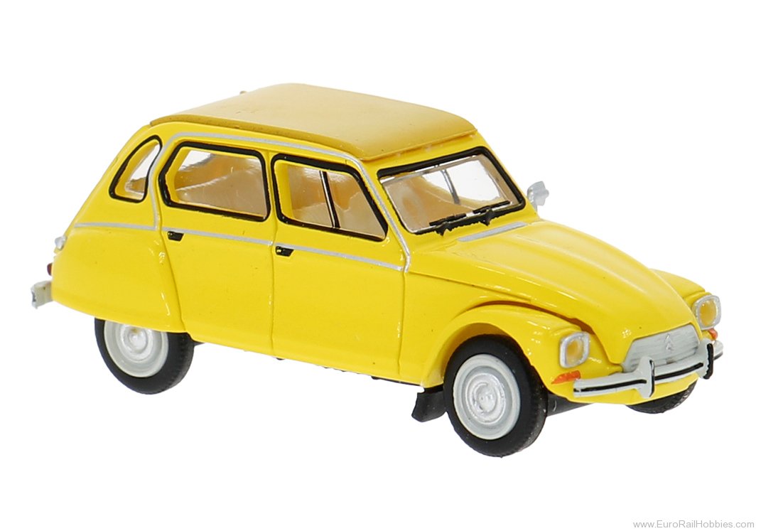 Brekina 14260 Brekina, Citroen Dyane, Yellow, 1976,  