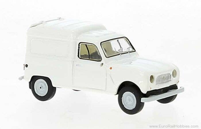 Brekina 14756 Brekina, Renault R4 Fourgonnette, White, 1961