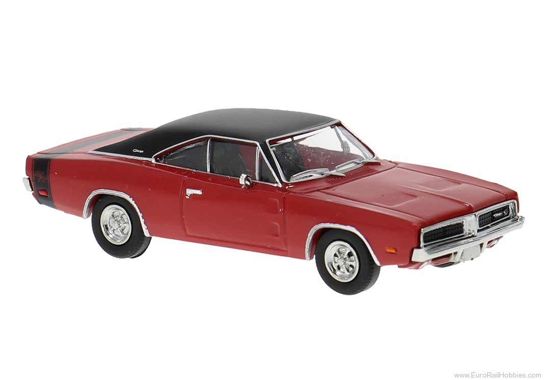 Brekina 18003 Brekina Dodge Charger red/black 1969