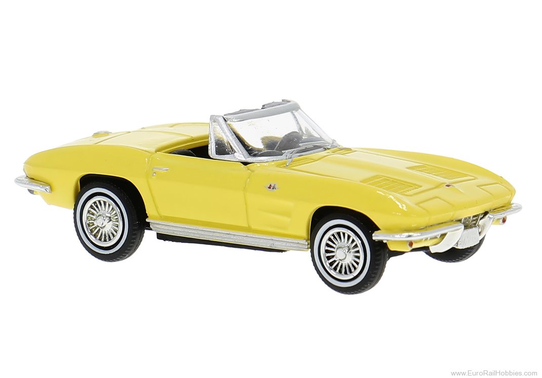 Brekina 18030 Brekina, Chevrolet Corvette C2 Cabrio, Light 