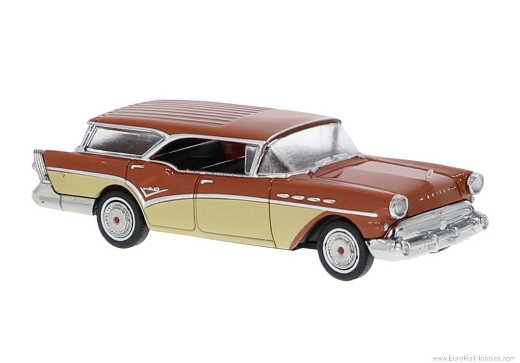 Brekina 18179 Brekina, Buick Century Caballero, Orange/Ligh
