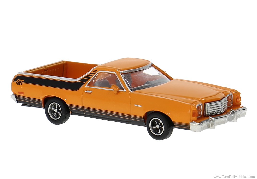 Brekina 18227 Brekina, Ford Ranchero GT, Orange, 1977,  