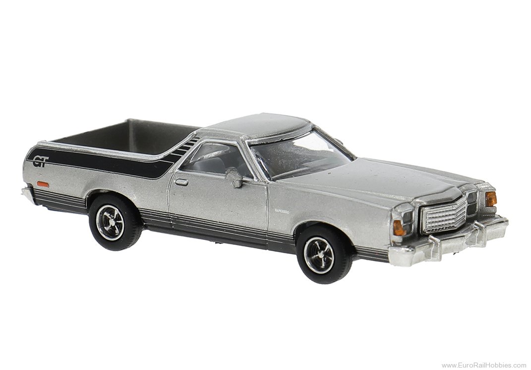 Brekina 18228 Brekina, Ford Ranchero GT, Silver, 1977,  