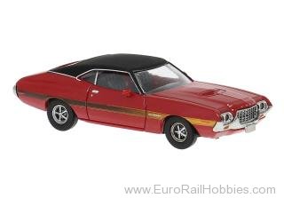 Brekina 18326 Ford Gran Torino Sport 1972 Red/Black