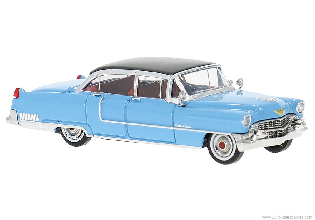 Brekina 18351 Brekina Cadillac Fleetwood blue/black 1955