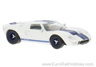 Brekina 18551 Ford GT40 1966 White/Blue