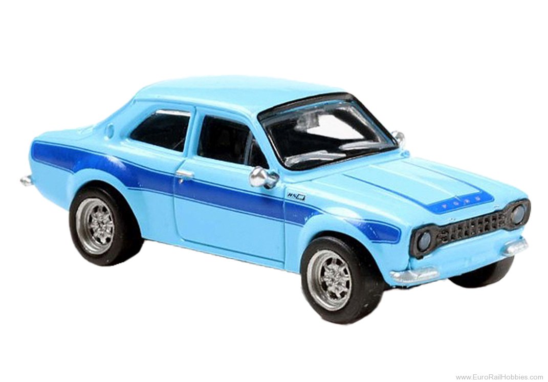 Brekina 19071 Brekina, Ford Escort RS 1800 MKI, Light Blue/