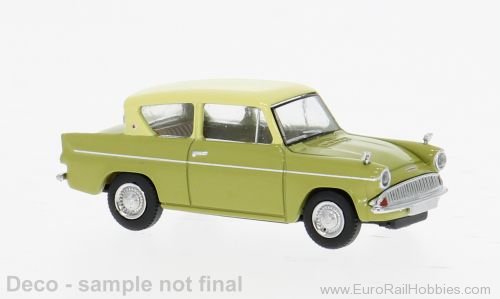 Brekina 19336 Brekina, Ford Anglia, Light Green/Beige, 1959