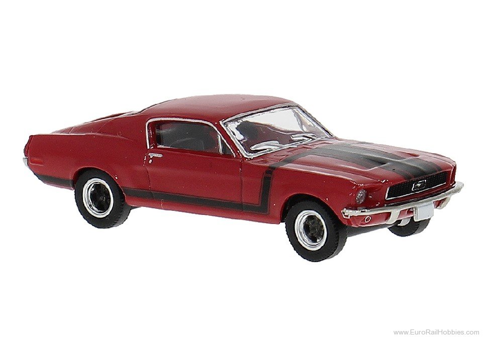 Brekina 19612 Brekina, Ford Mustang Fastback, Red, 1968,  