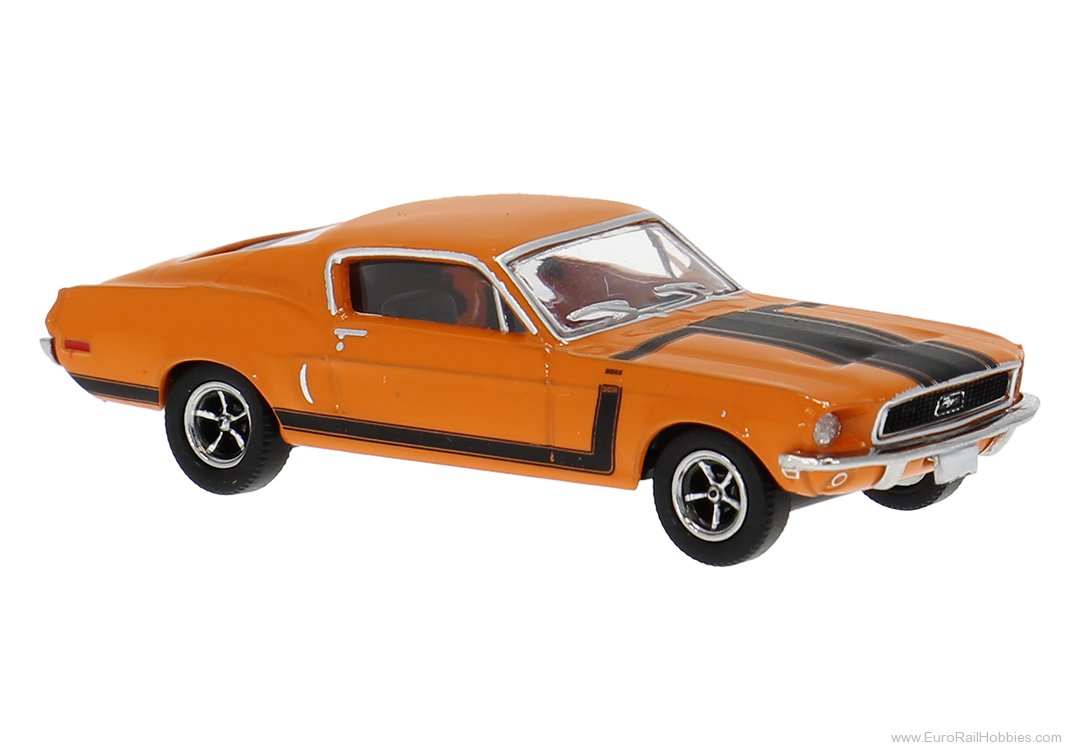 Brekina 19616 Brekina, Ford Mustang, Orange, 1968,  