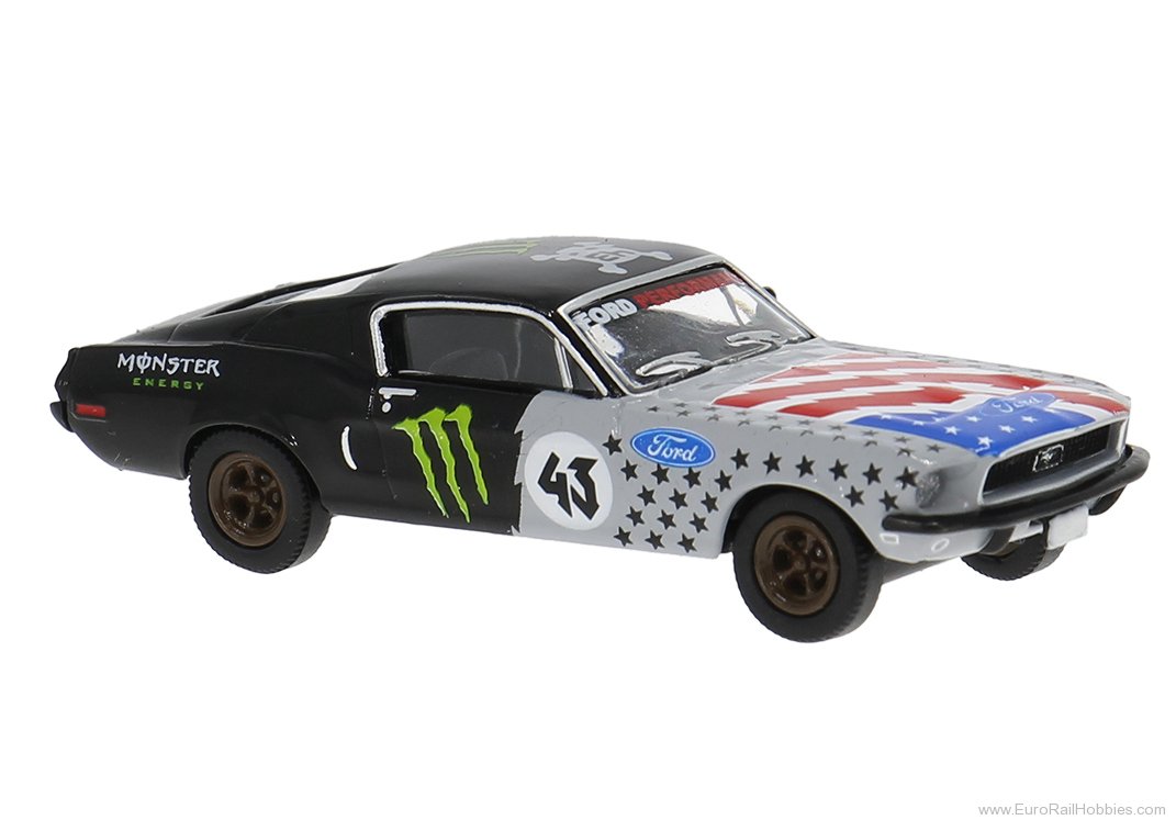 Brekina 19617 Brekina, Ford Mustang, 1968, Gymkhana tribute
