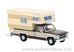 Brekina 19664 Brekina, Chevrolet C 20 Camper, Brown/Light B