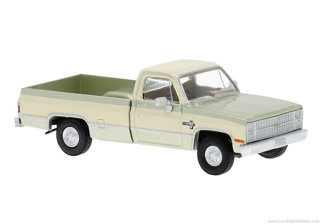 Brekina 19695 Brekina, Chevrolet C 10, Light Green/Light Be