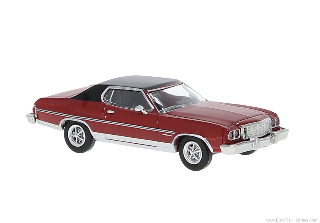 Brekina 19732 Brekina, Ford Gran Torino, Red/Black, 1976, 