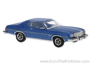 Brekina 19736 Brekina, Ford Gran Torino, Blue, 1976,  