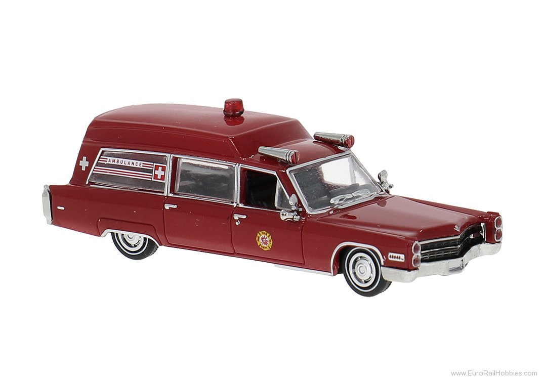 Brekina 19775 Brekina, Cadillac Miller Meteor Ambulance, Da