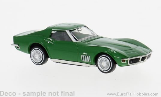 Brekina 19989 Brekina, Chevrolet Corvette C3 Coupe Green