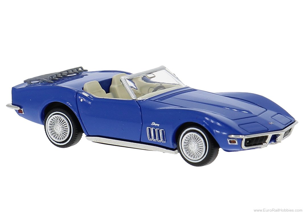 Brekina 19992 Brekina, Chevrolet Corvette C3 Convertible Bl