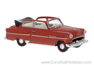 Brekina 20251 Brekina, Opel Olympia Cabrio, Light Red, 1954