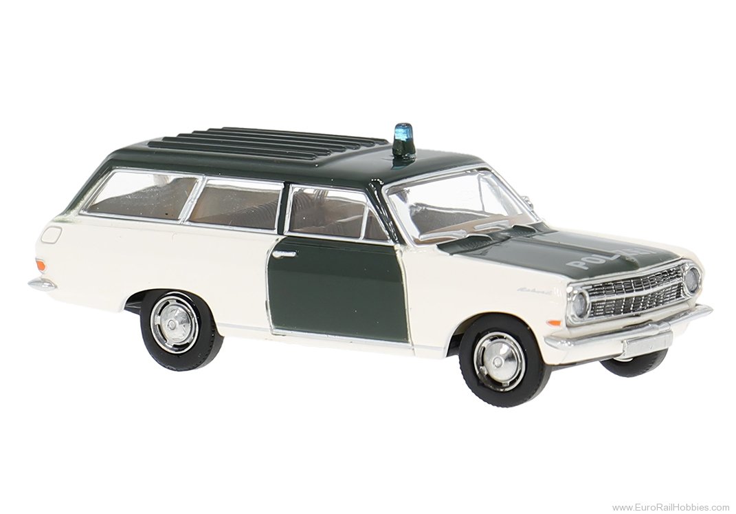 Brekina 20474 Brekina, Opel Rekord A Caravan, 1963, Polizei