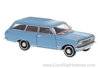 Brekina 20476 Opel Rekord B CarAVan Light Blue