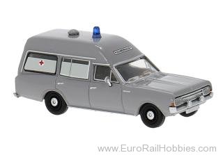 Brekina 20671 Brekina, Opel Rekord C KTW, Gray, 1968, DRK, 