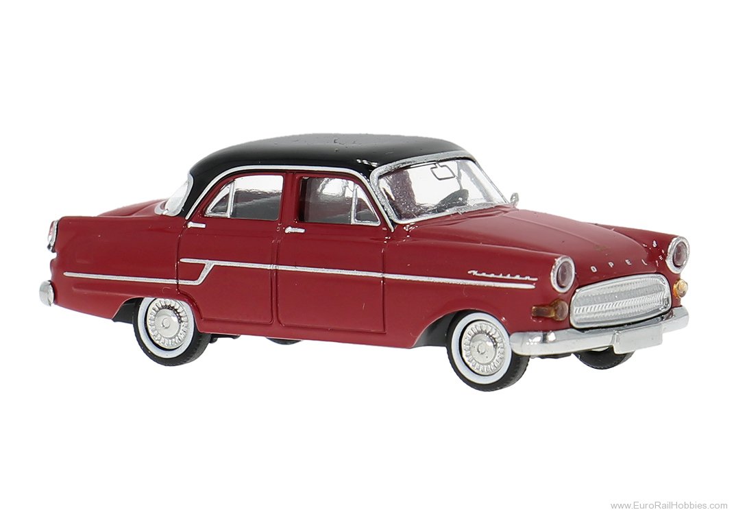 Brekina 20887 Brekina, Opel KapitÃƒÂ¤n, Dark Red, 1956,  