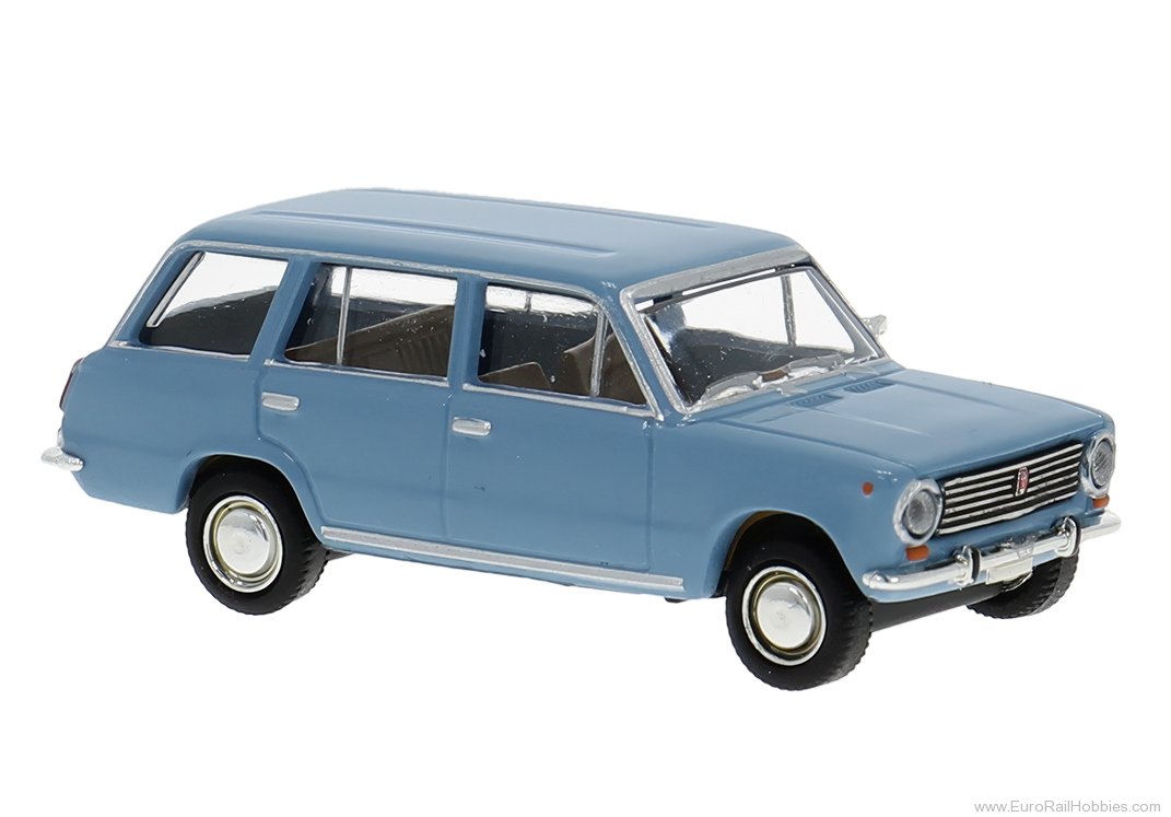 Brekina 22425 Brekina, Fiat 124 Familiare, Light Blue, 1966