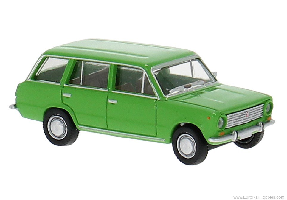 Brekina 22426 Brekina, Fiat 124 Familiare, Green, 1966,  
