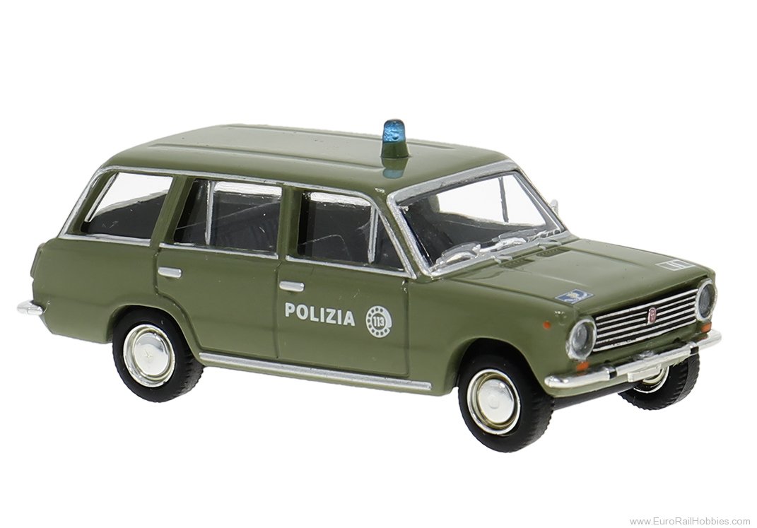 Brekina 22428 Brekina, Fiat 124 Familiare, 1966, Polizia,  