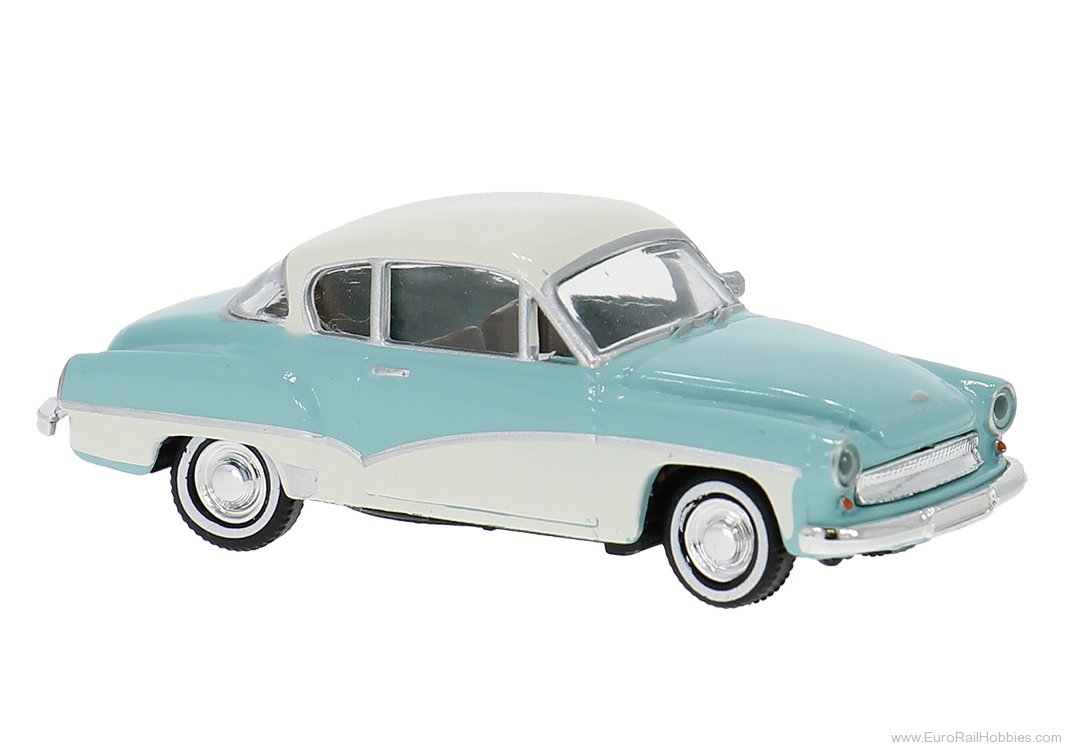 Brekina 27161 Brekina Wartburg 311 Coupe light Blue/White 1