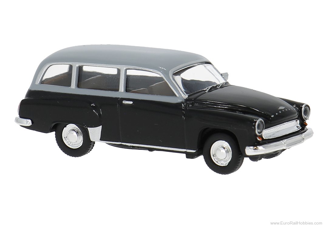 Brekina 27191 Brekina, Wartburg 311 Kombi, Black/Gray, 1959