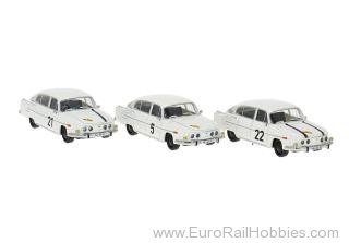 Brekina 27333 Set mit 3 Tatra 603 Teilnehmer des 'Marathon 