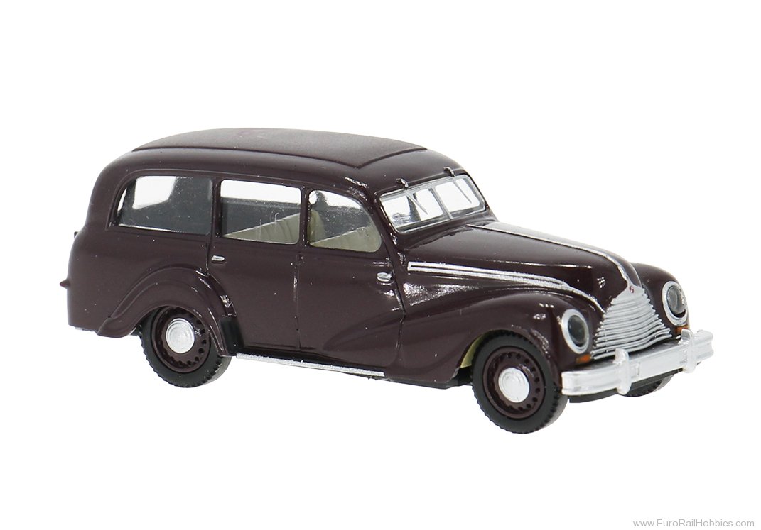 Brekina 27356 Brekina, EMW 340 Kombi, Dark Red, 1950, 