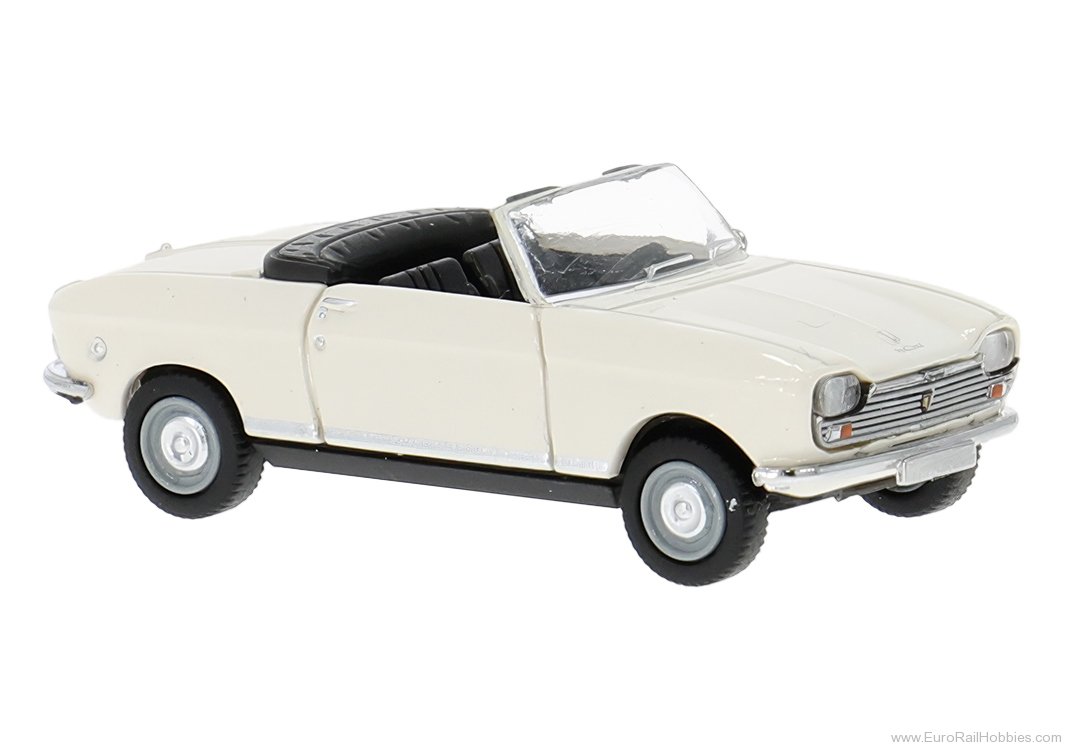 Brekina 29176 Brekina, Peugeot 204 Cabriolet, White, 1967, 