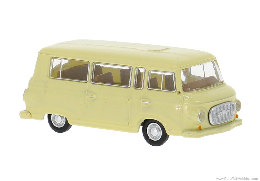 Brekina 30043 Brekina, Barkas B 1000 Bus, Beige, 1962, 