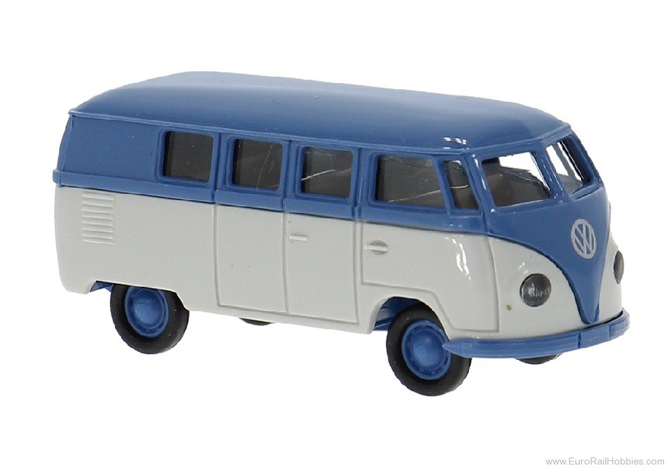 Brekina 31034 Brekina, VW T1a Kombi, Blue/Light Gray, 1950,
