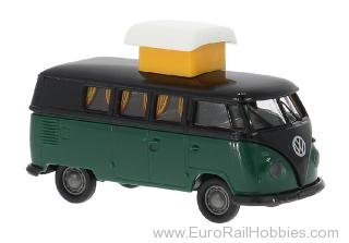 Brekina 31634 Brekina, VW T1b Camper, Black/Dark Gray, 1960
