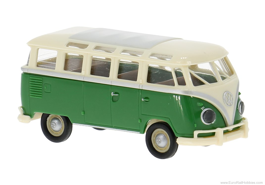 Brekina 31854 Brekina, VW T1b Samba, Light Beige/Green, 196