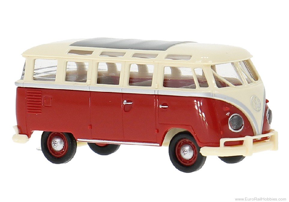 Brekina 31860 Brekina 31860 VW T1b Samba red/ivory