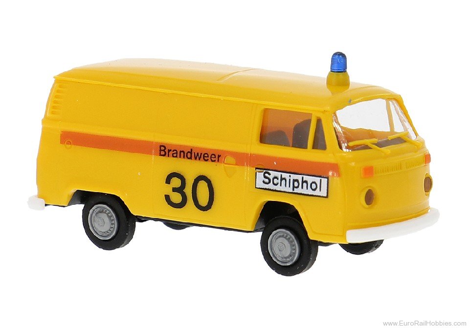 Brekina 33552 Brekina, VW T2 Kasten, 1973, Brandweer Schipo