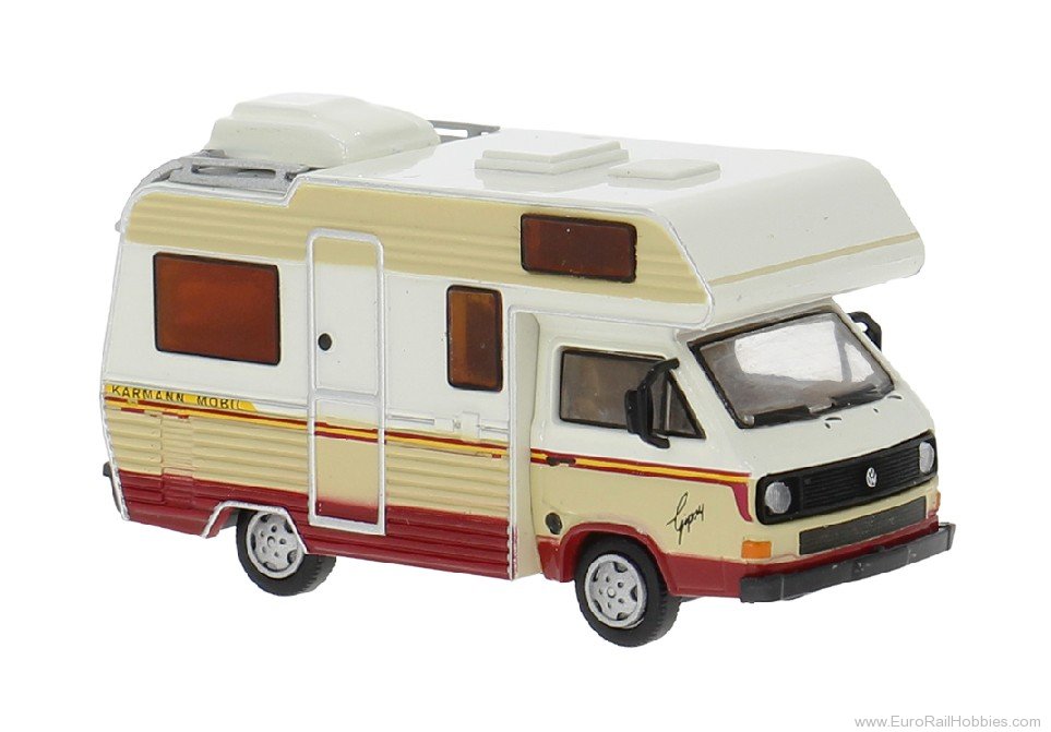 Brekina 33976 Brekina, VW T3 Camper, White/Light Beige, 198