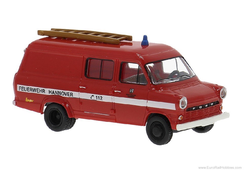 Brekina 34167 Brekina, Ford Transit, 1970, Feuerwehr Hannov