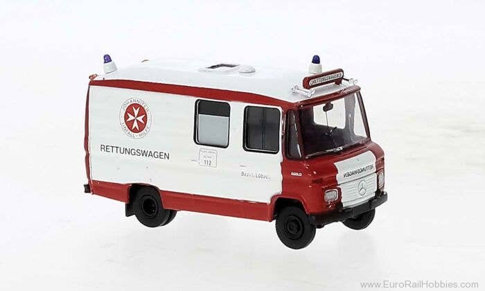 Brekina 36945 Brekina, Mercedes L 508 RTW, 1978, Johanniter