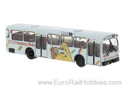 Brekina 50810 Brekina, Mercedes O 305 Stadtbus, 1972, HHA -